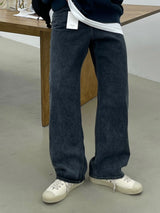 ナーブスノーブルーセミデニムパンツ / NERB SNOW BLUE SEMI DENIM PANTS(ONE COLOR)