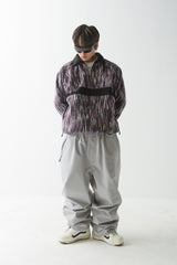 ロゴコットンスーパーワイドパンツ / BSR2223FWPT004 LOGO COTTON SUPER WIDE PANTS CEMENT GRAY