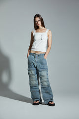 ベルトスリーブレストップ / BELT SLEEVELESS TOP