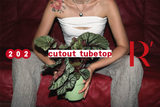 カットアウトチューブトップ / cutout tubetop