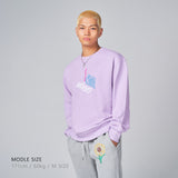 3Dロゴクルーネック / 3D Logo Crewneck  Lavender (4562977357942)