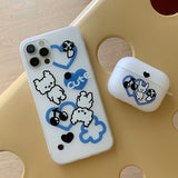 ポムポムフレンズブルーポムキャットフォーンケース