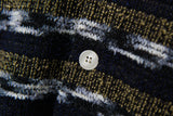 ルブルイヤールウールカラーカーディガンシャツ/Le brouillard Wool collar cardigan shirt S113 Navy