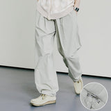 ナイロン2WAYワイドカーブフィットバンディングパンツ / NYLON 2WAY WIDE CURVE FIT BANDING PANTS L/GREY