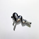 Melted heart hairpin (6685442703478)
