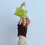 フリルハートミニバッグ / FRILL HEART MINI BAG, LIME PUNCH