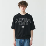 CALIFORNIA HALF SLEEVE RAGLAN SWEATSHIRT (BLACK) (6543163818102)