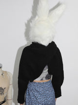 0 9 knit muffler bolero - BLACK (6601598206070)