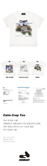 Calm Crop Tee White