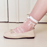 チャーミングリボンレースソックス/charming ribbon lace socks