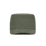 VA Square Stud Wool Bellboy Cap / Green
