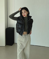 クロップパディドベスト/Crop Padded Best (4color)