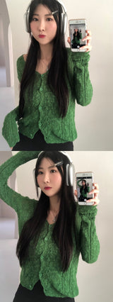 ベラVネックカーディガン