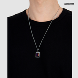 < BTS RM Wear > GEM STONE V NECKLACE (6690658320502)