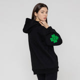 [UNISEX] Multi Clover Smile Drawing Hoodie