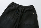 Double Knee Denim Pants (Black)