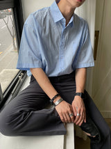 ASCLO Perfect Over Cotton Short Sleeve Shirt (5color)
