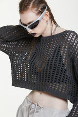 バイクロップドニット/BAY CROPPED KNIT