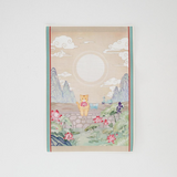 Cheeese folk painting poster