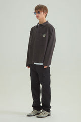 オーバーダイ ワークジャケット ブラック / OVERDYED WORK JACKET [BLACK] (4414564237430)
