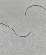 [92.5silver] curve line bracelet