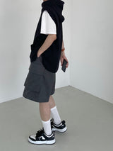 Hood long vest