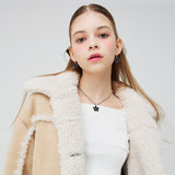 ハートボタンショートシャーリングジャケット / HEART BUTTON SHORT SHEARLING JACKET _ BEGIE