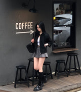 [BELLIDE MADE] クラシックノーカラースエードジャケット