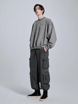 WASHED SWEATSHIRT - GREY (4622874869878)