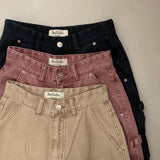 [BELLIDE MADE] Colorful Cotton Cargo Pants
