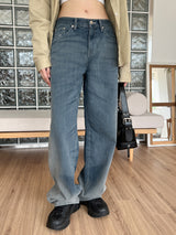 チャコールウォッシュデニムパンツ/no.3008 Charcoal Washed Denim Pants