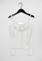 バターキュービックオフショルダーTシャツ/Butter Cubic Off Shoulder T-shirt (3color)