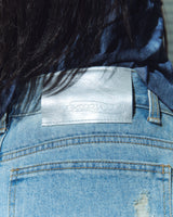 damage denim pt - light blue