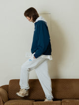 Nylon Raglan Crewneck_Indigo Blue