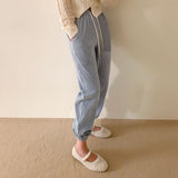 ベロアコーデュロイジョガートレーニングパンツ