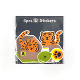 BOX TIGER 4PCS STICKERS (6538533306486)