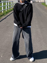 カバーツートンルーズフィットフーディ―/COVER TWO TONE LOOSEFIT HOODY