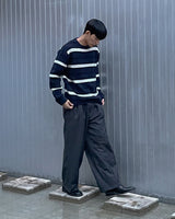 モヘアブラッシュストライプニット/mohair brush stripe knit 3color