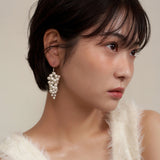 パールグレープピアス