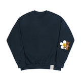 エルボーフラワーベアスマイルスウェットシャツ / Elbow Flower Bear Smile Sweatshirt