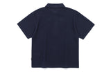 リーセントボタンニットポロ / RECENT BUTTON KNIT POLO_NAVY