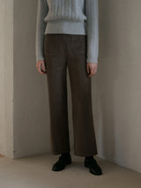 Corduroy wide pants (6639422636150)