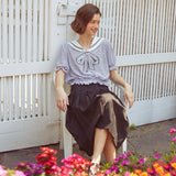リボンセーラートップ / Ribbon Sailor Top (STRIPE)