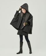 REVERSIBLE PADDING SHAWL_BLACK+GRAY (6636703547510)
