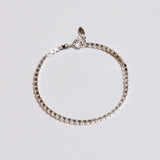 シルバーボクシーブレスレット / silver boxy bracelet (yellow gold plated / platinum gold plated)