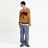 パンキングドッグニットセーター/PUKING DOG KNIT SWEATER (BEIGE)