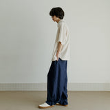 タップパンツ / unisex tap pants navy (banding)