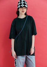 ダイウェーブオーバーロックTシャツ / チャコール