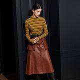 HANNAH POCKET SKIRT, TAN BROWN (6627122610294)