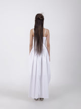 アンバランスシャーリングワンピース / UNBALANCED SHIRRING LONG DRESS